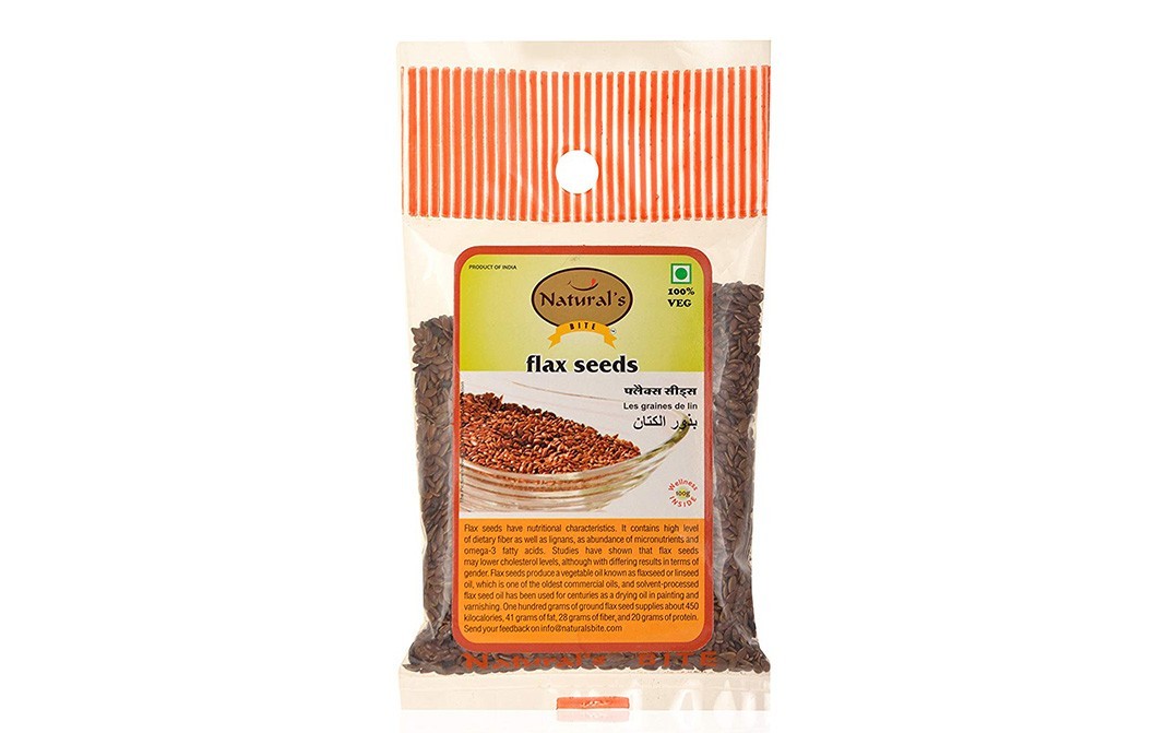 Natural's Bite Flax Seeds    Pack  100 grams